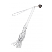 Белая кожаная плеть - 50 см. - Pecado - купить с доставкой в Раменском