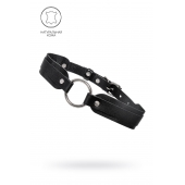 Черный кожаный чокер-ошейник со скруглёнными углами - Pecado - купить с доставкой в Раменском