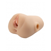 Телесный мастурбатор с вибрацией Double Pounder Vibrating Squeeze Stroker - Pipedream - в Раменском купить с доставкой