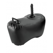 Черное надувное кресло с платформой для фиксации дилдо Body Dock Inflatable Love Seat - Pipedream - купить с доставкой в Раменском