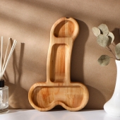 Деревянное блюдо для подачи в форме члена (25 х 16,5 х 1,7 см) - Сима-Ленд - купить с доставкой в Раменском