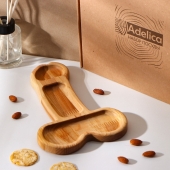 Деревянное блюдо для подачи в форме члена (25 х 16,5 х 1,7 см) - Сима-Ленд - купить с доставкой в Раменском