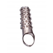 Дымчатая насадка на пенис с шипами и выпуклостями - 12 см. - Sex Expert - в Раменском купить с доставкой