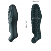 Серая силиконовая насадка на пенис с подхватом Manwan Ryzer - Manwan - в Раменском купить с доставкой