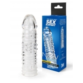 Прозрачная закрытая насадка на пенис - 17 см. - Sex Expert - в Раменском купить с доставкой