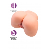 Телесный мастурбатор в форме попки с 2 любовными входами - No Name - в Раменском купить с доставкой