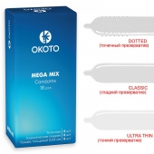 Презервативы OKOTO Mega Mix - 18 шт. - Sitabella - купить с доставкой в Раменском