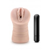 Телесный мастурбатор-вагина Ayumi с вибрацией - Blush Novelties - в Раменском купить с доставкой