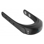 Черное эрекционное виброкольцо на ремешках - Boys of Toys - в Раменском купить с доставкой