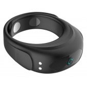 Черное эрекционное виброкольцо на ремешках - Boys of Toys - в Раменском купить с доставкой