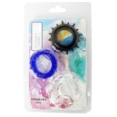 Набор из 3 эрекционных колец разного цвета и рельефа - Boys of Toys - в Раменском купить с доставкой