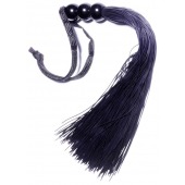 Черная силиконовая плетка - 25,4 см. - Boys of Toys - купить с доставкой в Раменском