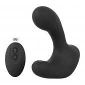 Черная анальная вибропробка с функцией расширения RC Butt Plug with 3 functions - Orion - в Раменском купить с доставкой