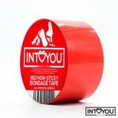 Красный скотч для фиксации Non-Sticky Bondage Tape - 15 м. - Intoyou - купить с доставкой в Раменском