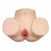 Телесный мастурбатор с 2 любовными отверстиями Olivia - Baile - в Раменском купить с доставкой