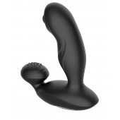 Черный вибромассажер простаты с вращающимся шариком - Secwell - в Раменском купить с доставкой
