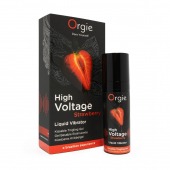 Жидкий вибратор Orgie High Voltage Strawberry - 15 мл. - ORGIE - купить с доставкой в Раменском