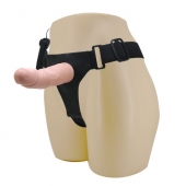 Реалистичный страпон-фаллоимитатор на трусиках Ultra Passionate Harness - 15 см. - Baile - купить с доставкой в Раменском
