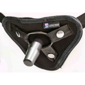 Страпон с 2 насадками и вибрацией UniStrap - 20 и 18 см. - LOVETOY (А-Полимер) - купить с доставкой в Раменском