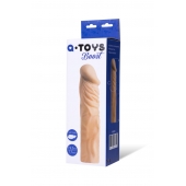 Насадка с ярко выраженной головкой и рельефным стволом - 19 см. - A-toys - в Раменском купить с доставкой