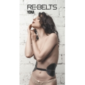 Пояс с клёпками Yona Black - Rebelts - купить с доставкой в Раменском