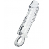 Прозрачная насадка с петлёй для фиксации - 14 см. - ToyFa - в Раменском купить с доставкой