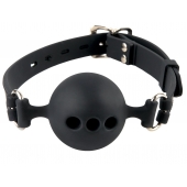 Силиконовый кляп-шар с отверстиями для дыхания Silicone Breathable Ball Gag Small - Pipedream - купить с доставкой в Раменском