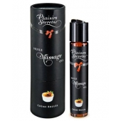 Массажное масло с ароматом крем брюле Huile de Massage Gourmande Creme Brulée - 59 мл. - Plaisir Secret - купить с доставкой в Раменском