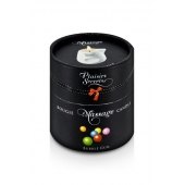Массажная свеча с ароматом бубль-гума Bougie de Massage Gourmande Bubble Gum - 80 мл. - Plaisir Secret - купить с доставкой в Раменском