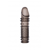 Дымчатая закрытая насадка ToyFa XLover с чешуйками и пупырышками - 13,5 см. - ToyFa - в Раменском купить с доставкой