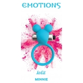 Голубое эрекционное виброколечко Emotions Minnie Breeze - Lola Games - в Раменском купить с доставкой