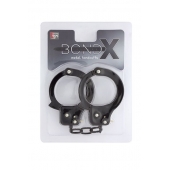 Чёрные наручники из листового металла BONDX METAL CUFFS BLACK - Dream Toys - купить с доставкой в Раменском