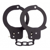 Чёрные наручники из листового металла BONDX METAL CUFFS BLACK - Dream Toys - купить с доставкой в Раменском
