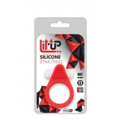 Красное эрекционное кольцо LIT-UP SILICONE STIMU RING 1 RED - Dream Toys - в Раменском купить с доставкой