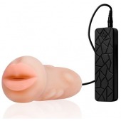 Мастурбатор-ротик с вибрацией REALSTUFF VIBRATING MASTURBATOR MOUTH - Dream Toys - в Раменском купить с доставкой