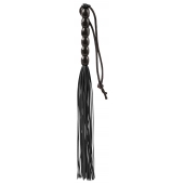 Чёрная мини-плеть из резины Rubber Mini Whip - 22 см. - Blush Novelties - купить с доставкой в Раменском