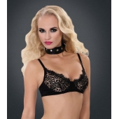 Полиуретановый ошейник с пуклями и D-кольцами Collar with Studs - Blush Novelties - купить с доставкой в Раменском