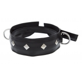 Полиуретановый ошейник с пуклями и D-кольцами Collar with Studs - Blush Novelties - купить с доставкой в Раменском