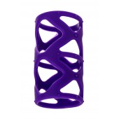 Фиолетовая насадка-сетка на пенис - 7,5 см. - A-toys - в Раменском купить с доставкой