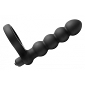 Насадка для двойного проникновения Double Fun Cock Ring with Double Penetration Vibe - XR Brands - в Раменском купить с доставкой