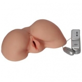 Телесная вибровагина из киберкожи с выносным пультом - LOVETOY (А-Полимер) - в Раменском купить с доставкой