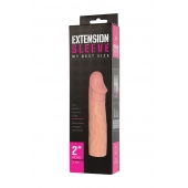 Телесная насадка-удлинитель Extension sleeve - 17 см. - Sitabella - в Раменском купить с доставкой