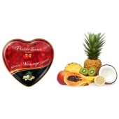 Массажная свеча с ароматом экзотических фруктов Bougie Massage Candle - 35 мл. - Plaisir Secret - купить с доставкой в Раменском