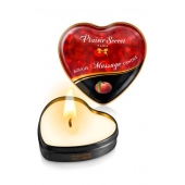 Массажная свеча с ароматом персика Bougie Massage Candle - 35 мл. - Plaisir Secret - купить с доставкой в Раменском