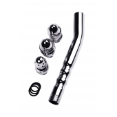 Металлический анальный душ с тремя насадками - ToyFa - купить с доставкой в Раменском