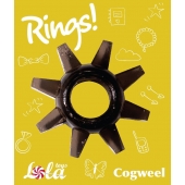 Чёрное эрекционное кольцо Rings Cogweel - Lola Games - в Раменском купить с доставкой