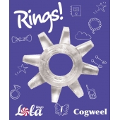 Прозрачное эрекционное кольцо Rings Cogweel - Lola Games - в Раменском купить с доставкой