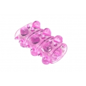 Розовая насадка на пенис Rings Armour - Lola Games - в Раменском купить с доставкой