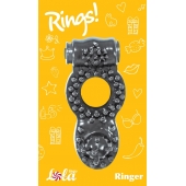 Чёрное эрекционное кольцо Rings Ringer - Lola Games - в Раменском купить с доставкой