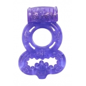 Фиолетовое эрекционное кольцо Rings Treadle с подхватом - Lola Games - в Раменском купить с доставкой
